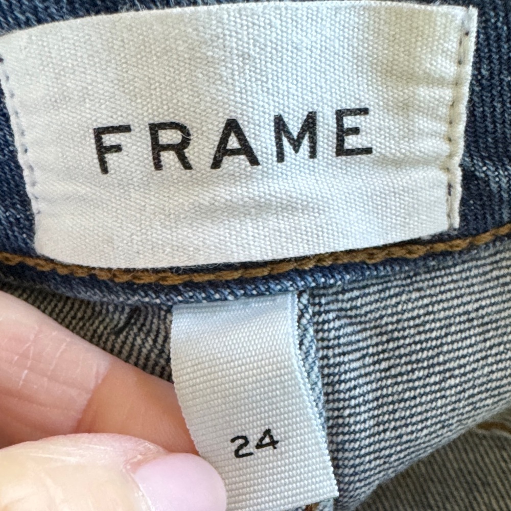 Frame Dark Blue Women's Crop Jeans size 24 new with tags - Picture 4 of 10